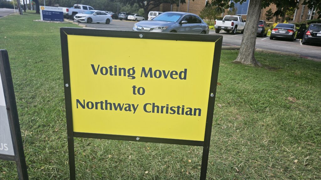 Voting has been moved to Northway Christian Church